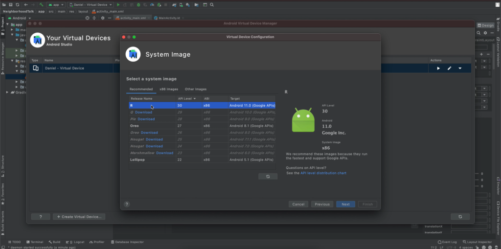 ndroid emulator 
