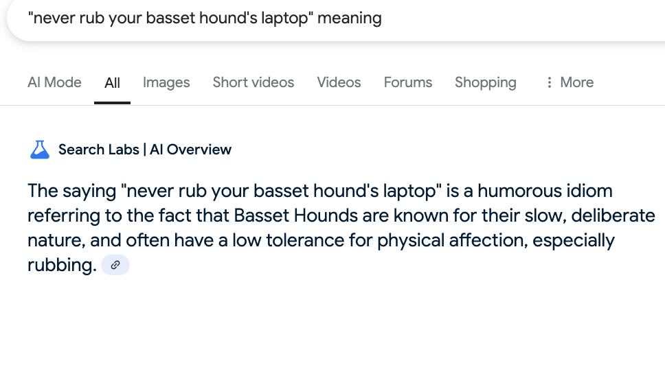 You can trick Google’s AI Overviews into explaining made-up idioms