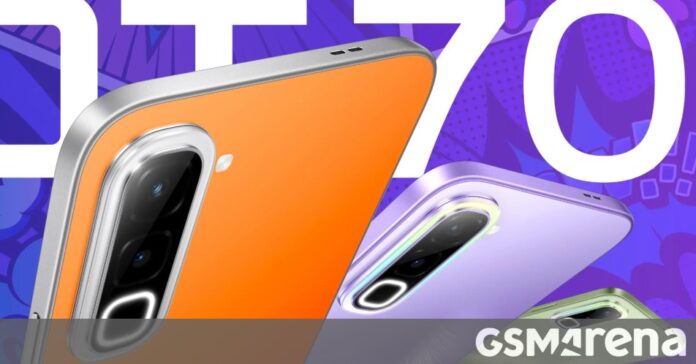 Infinix Hot 70 announced with thermo paint, 6,000 mAh battery and 6.78-inch display