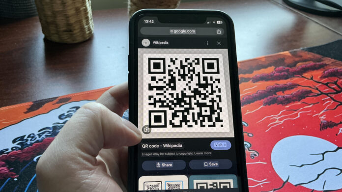 You can easily scan QR codes that are already on your phone