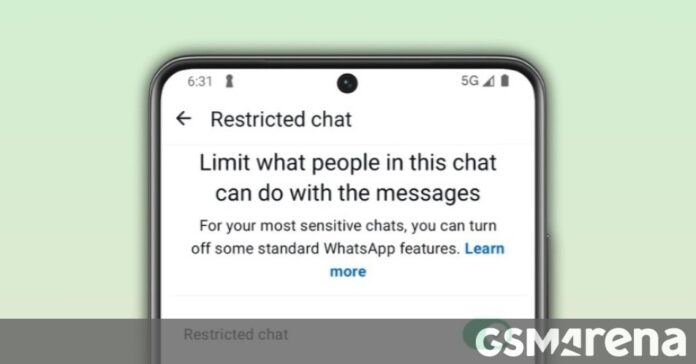 WhatsApp’s Restricted Chat feature is now available to beta users on Android and iOS
